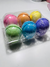 Load image into Gallery viewer, Easter eggs bath bomb set of 6 in egg cartons
