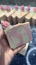 Load image into Gallery viewer, Cupcake cold process soap bar (with sprinkles)
