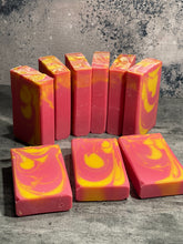 Load image into Gallery viewer, Raspberry lemonade cold process soap bar
