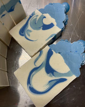 Load image into Gallery viewer, Snow fairy cold process soap bar
