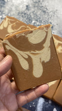 Load image into Gallery viewer, Pumpkin spiced cold process soap bar
