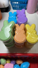 Load image into Gallery viewer, Easter bunny peeps bath bomb set of 5 plus set of 6 mini Easter eggs bath bomb
