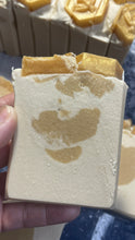Load image into Gallery viewer, Goat milk and honey cold process soap bar
