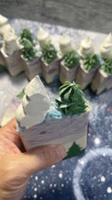 Load image into Gallery viewer, Holly night cold process soap bar
