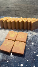 Load image into Gallery viewer, Mimosa &amp; mandarin cold process soap bar
