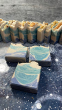 Load image into Gallery viewer, Aqua spa cold process soap bar
