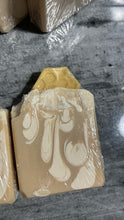 Load image into Gallery viewer, Oatmeal milk &amp; Honey cold process soap bar ( with honeycomb)
