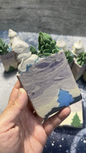 Load image into Gallery viewer, Holly night cold process soap bar

