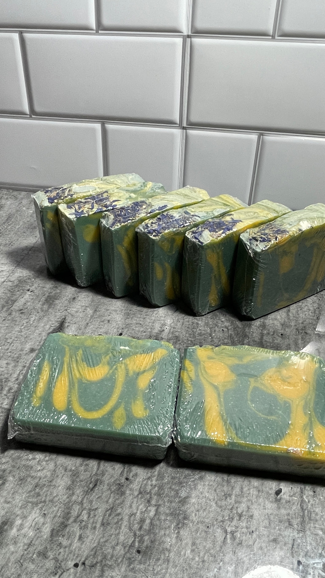Lemongrass cold process soap bar (with essential oils)