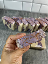 Load image into Gallery viewer, White sage and lavender cold process soap bar
