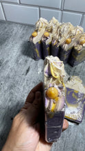 Load image into Gallery viewer, Lavender lemon cold process soap bar
